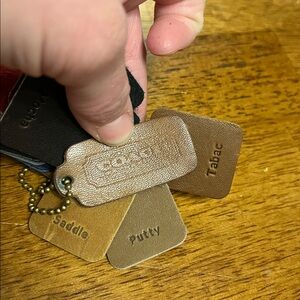 Vintage Coach Tobacco Brown Hangtag